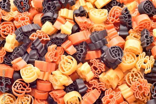 Colorful halloween pasta background © alexghidan89
