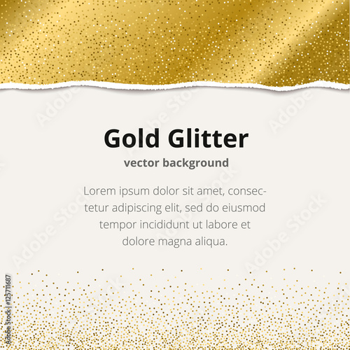 Gold glitter card design