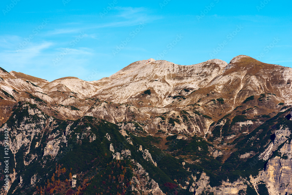 Peak of Carega (cima del Carega - 2259 m) Trentino Alto Adige, Italy,