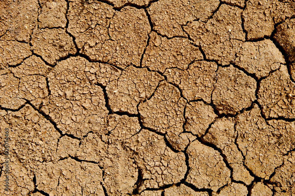 Texture cracked, dry the surface of the earth. Earth turned into Texture cracked, dry the surface of the earth. Earth turned into