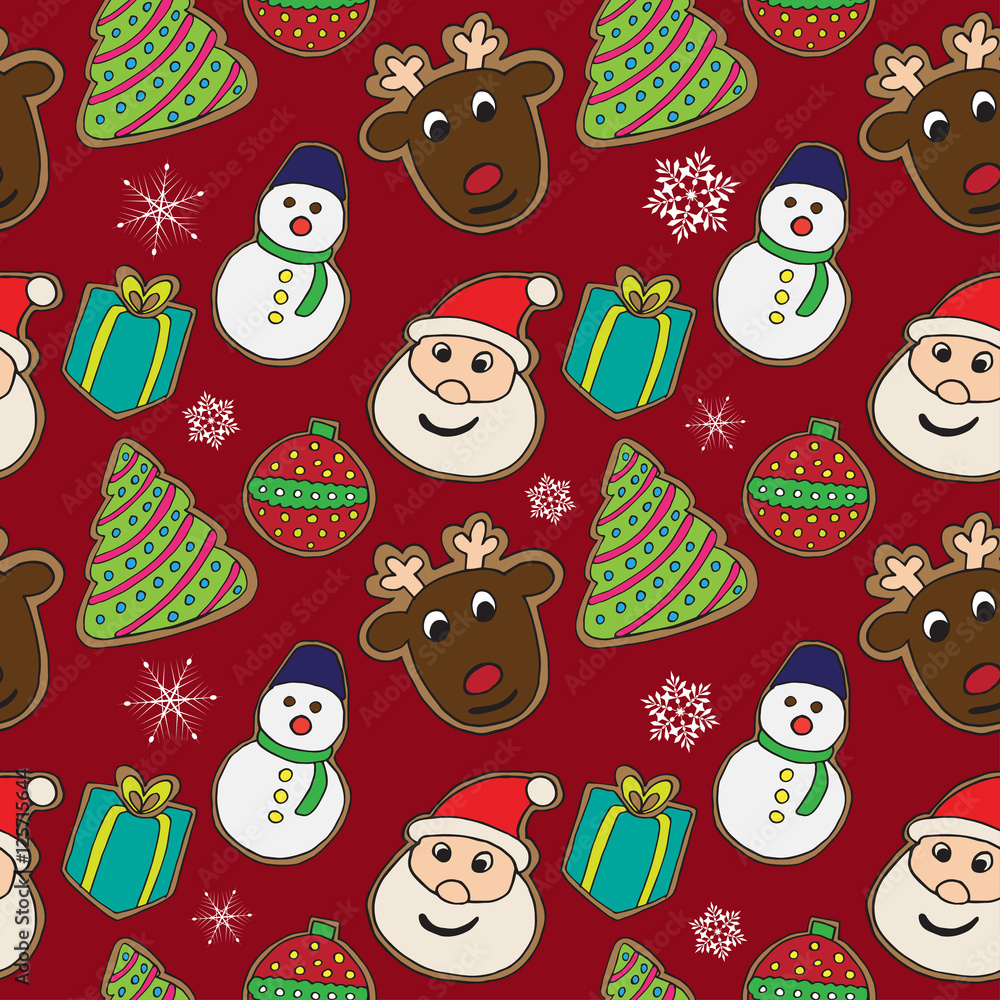 christmas cookies pattern 1