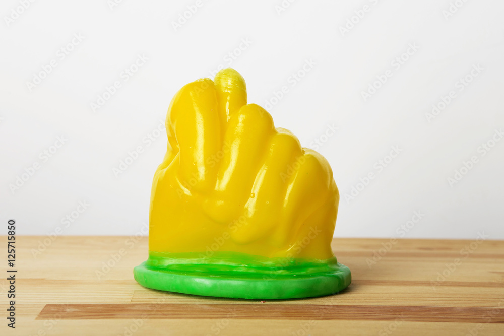 handplay. Wax Hand. Wax hand mold Stock Photo Adobe Stock