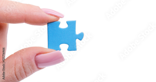 puzzle in hand