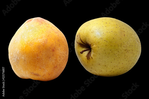 peach and apple photo