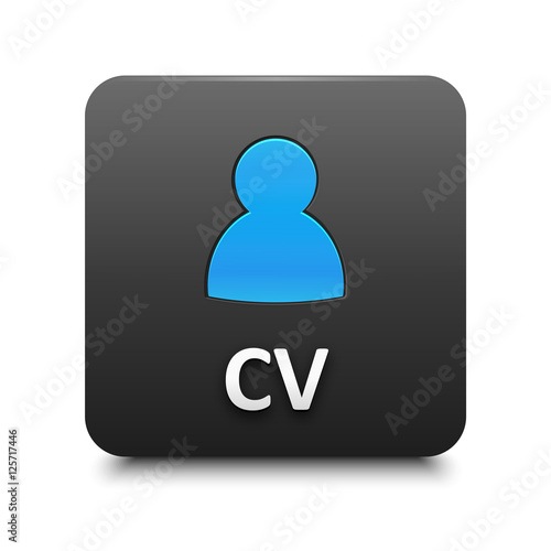 "CV" Vector Web Button 