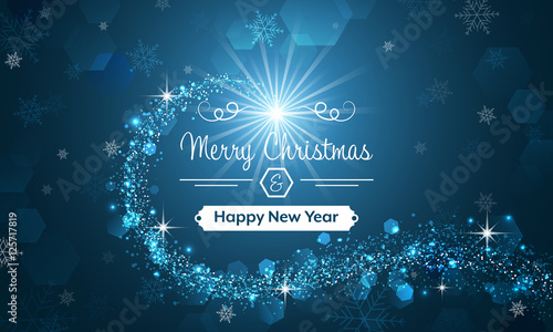 Christmas and New Year vector illustration.