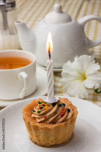 cake with a candle
