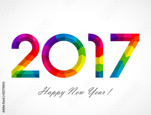 Happy New Year 2017 ! Colorful triangles