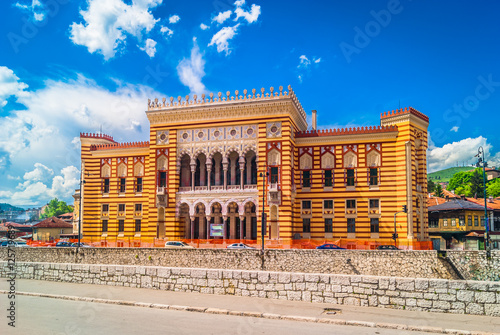 Slika na platnu Sarajevo City Hall landmark