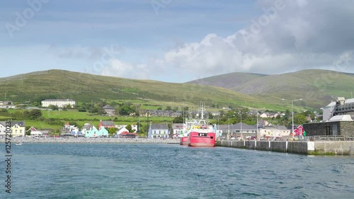 Wallpaper Mural The coastal port in Dingle Village in Ireland a passenger ship is about to aboard in the sea Torontodigital.ca