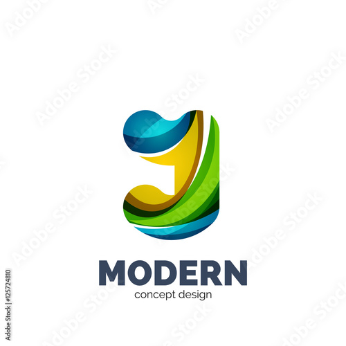 Modern abstract futuristic logo