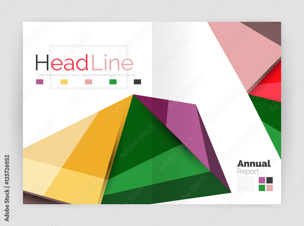 Obraz premium Low poly annual report