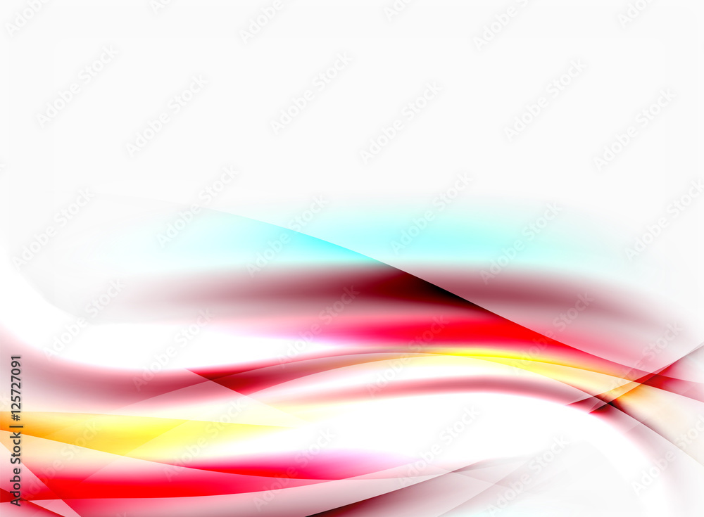 Fototapeta premium Shiny blurred line waves