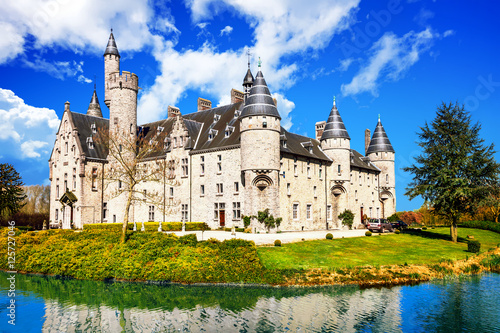 Beautiful romantic castles of Belgium -Marnix, Bornem photo