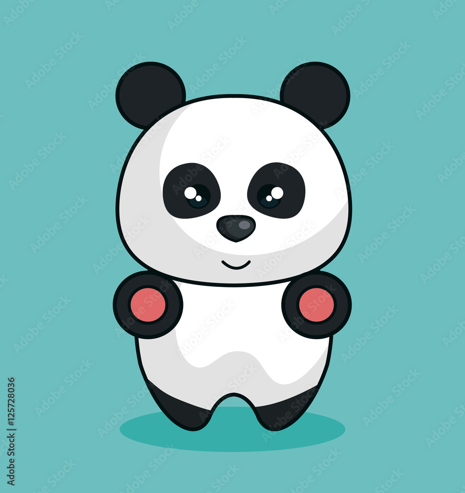 bear panda stuffed icon vector illustration design bear panda stuffed icon vector illustration design