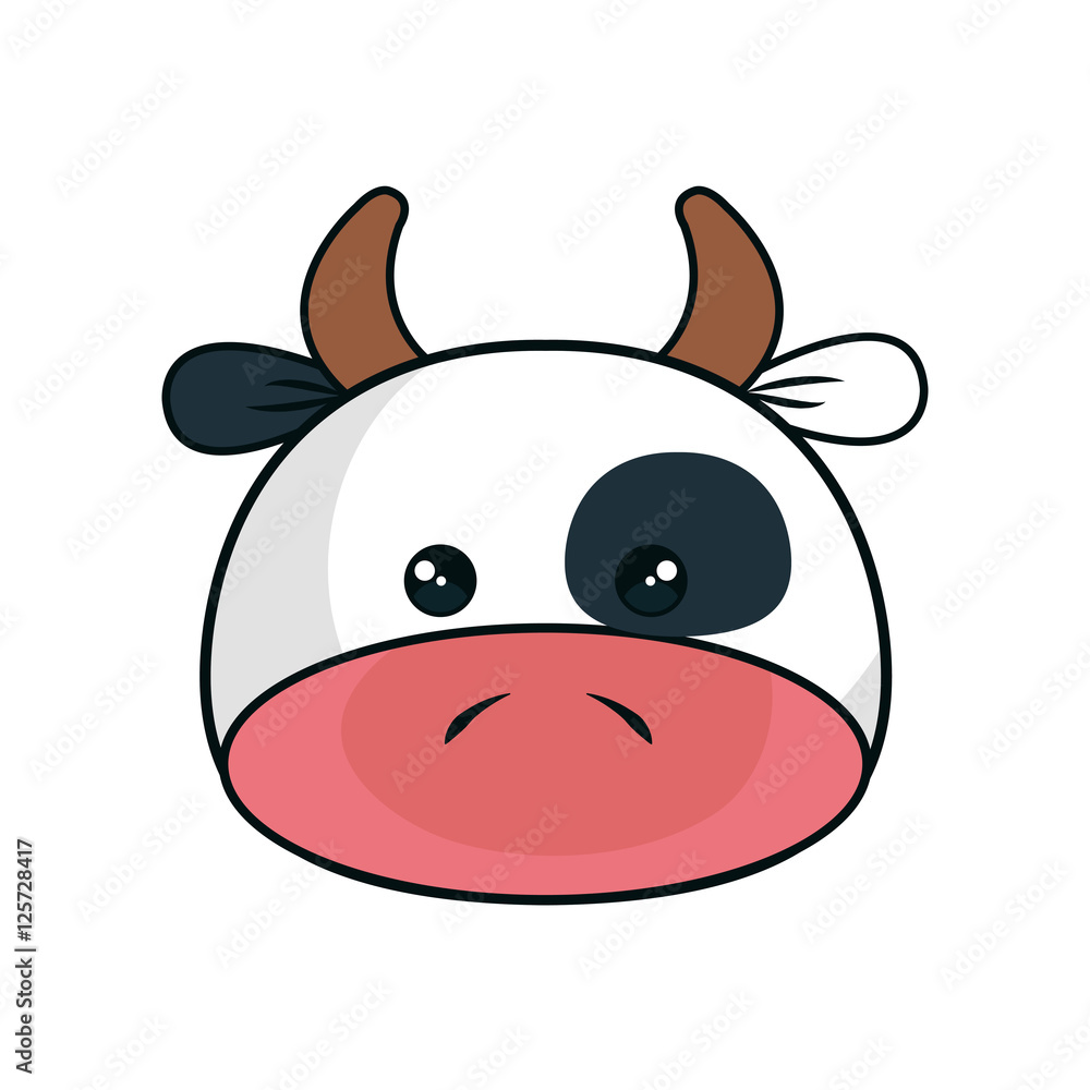 cute cow stuffed icon vector illustration design cute cow stuffed icon vector illustration design
