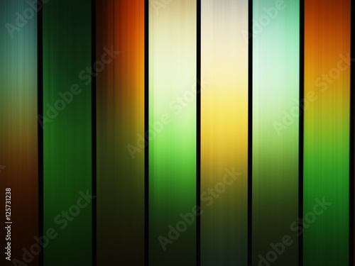 Vertical green and orange stained-glass window background