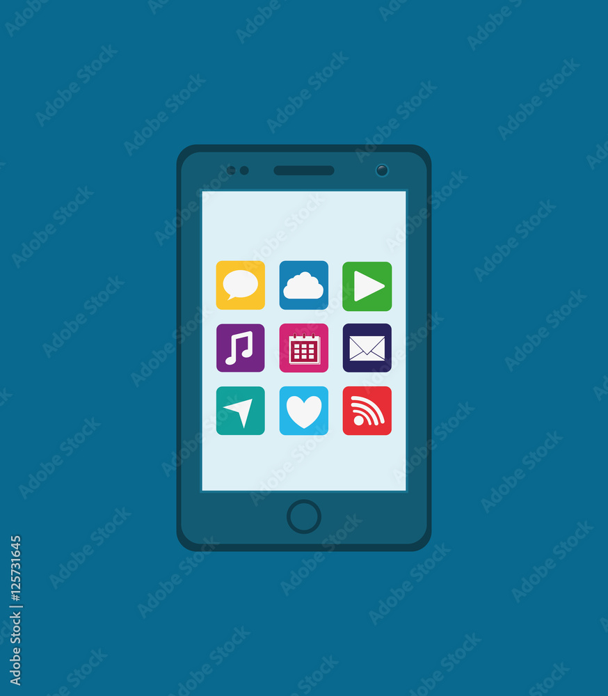 Mobile app technology icon vector illustration graphic design Mobile app technology icon vector illustration graphic design