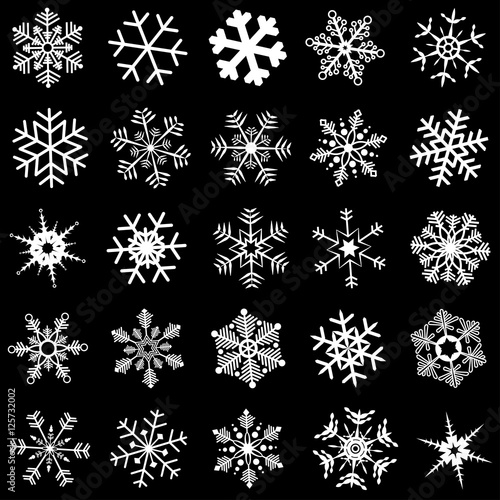 collection of snow stars