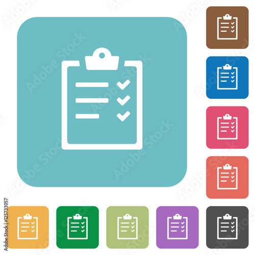 Task list flat icons