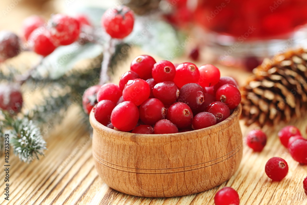 Fresh cranberry in a bowl Fresh cranberry in a bowl