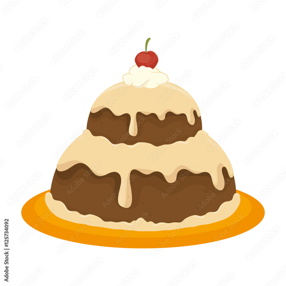 delicious sweet cake birthday vector illustration design delicious sweet cake birthday vector illustration design
