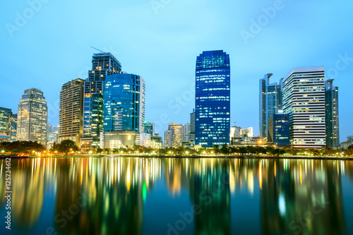 Bangkok city downtown at night  © Bluesky60