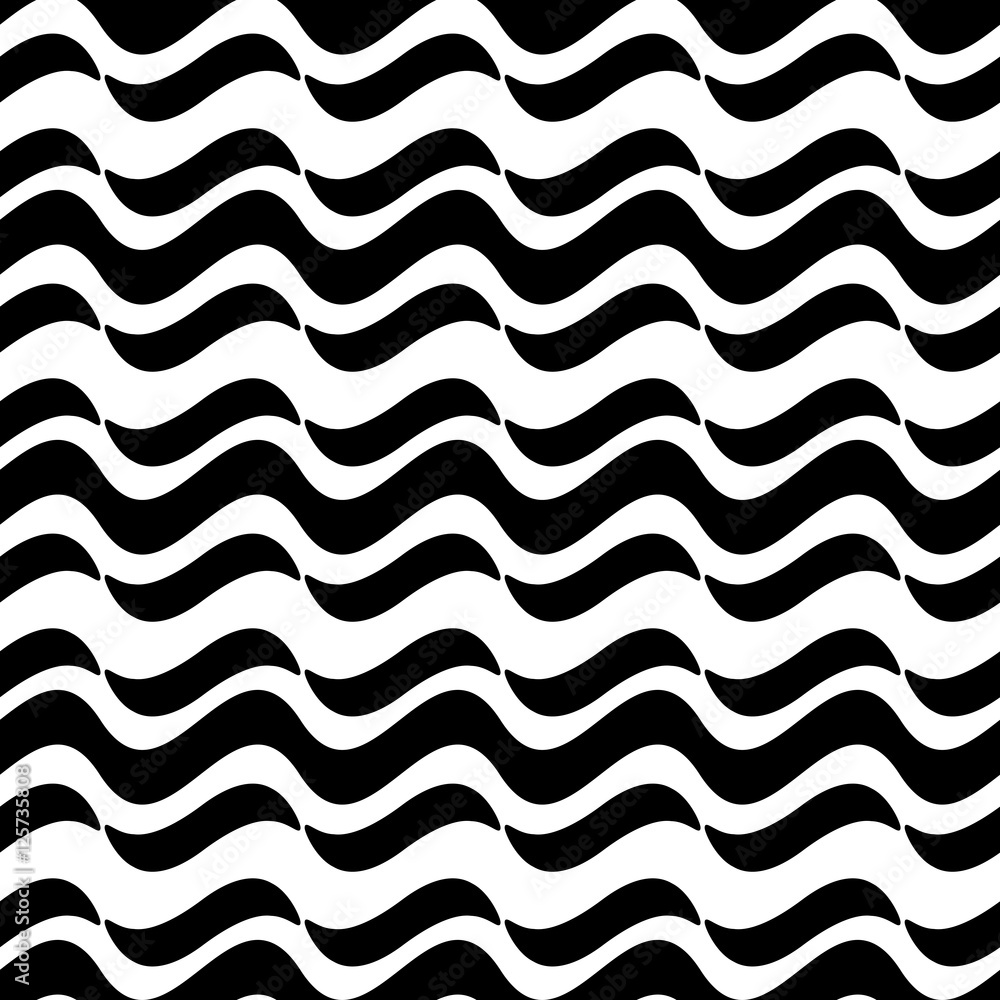 Black wavy line seamless pattern 1 Black wavy line seamless pattern 1