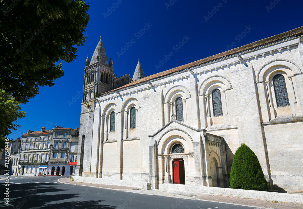 Romanesque Cathedral of Angouleme, France.