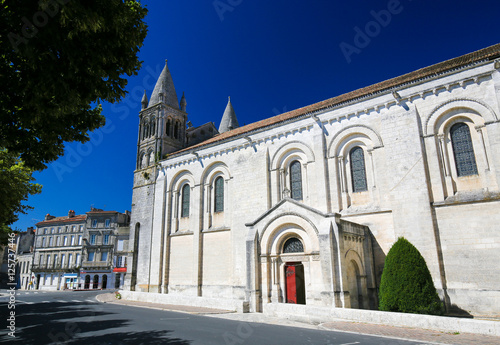 Romanesque Cathedral of Angouleme, France.