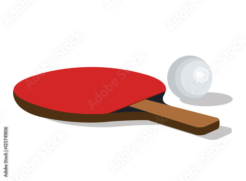 ping pong equipment sport vector illustration design