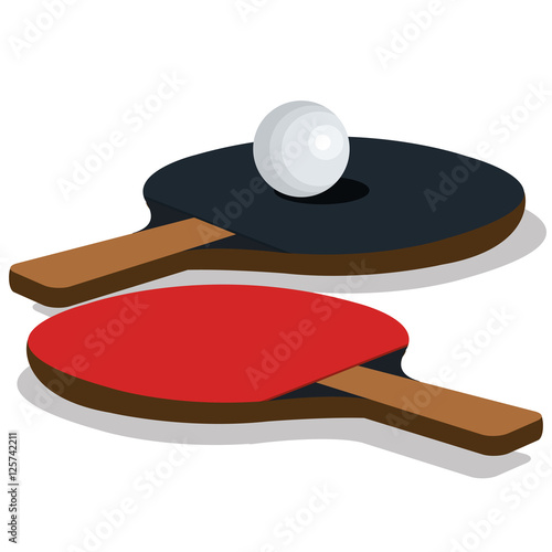 ping pong equipment sport vector illustration design