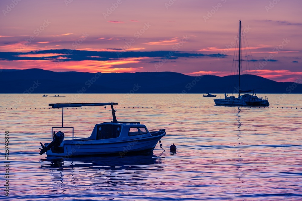Adriatic Sea Scenic Sunset