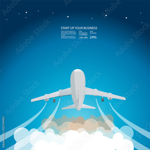 start up your business with stars and sky