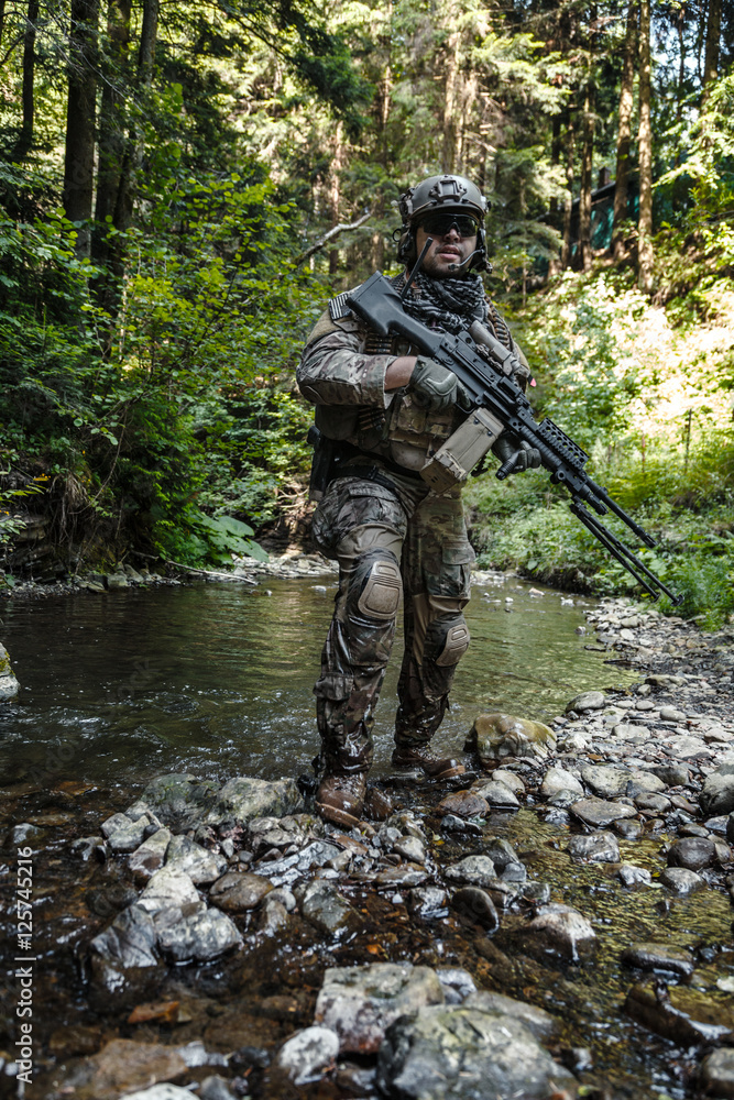 army ranger in the mountains