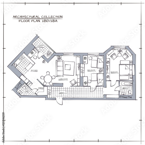 Drawn Floor Plan