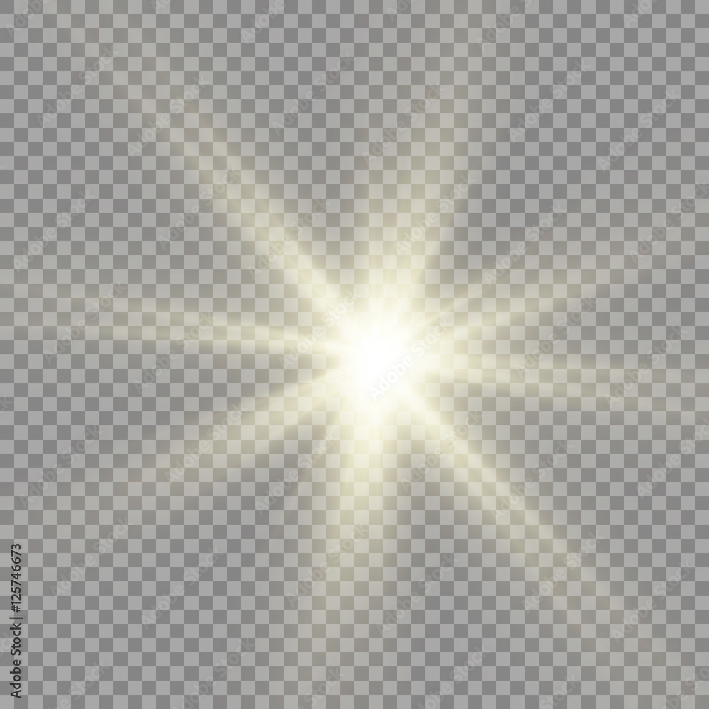 Glow light effect. Star burst with sparkles.Sun. Glow light effect. Star burst with sparkles.Sun.