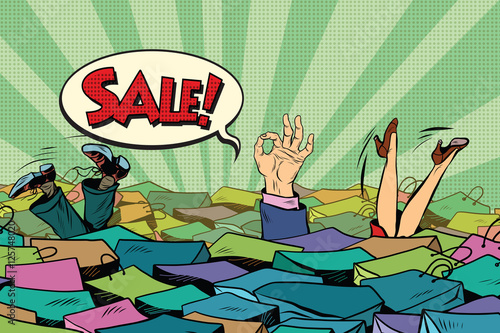 The season of holiday sales. Sea shopping