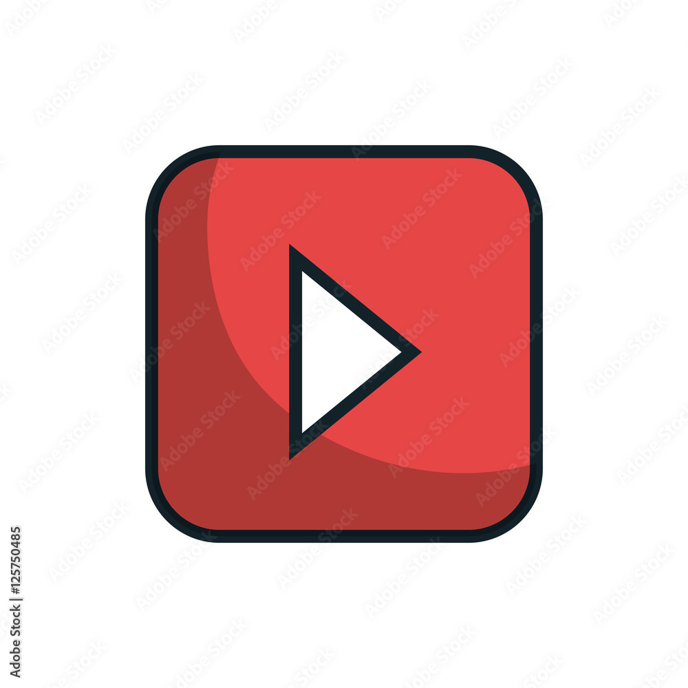 media player flat isolated icon vector illustration design media player flat isolated icon vector illustration design