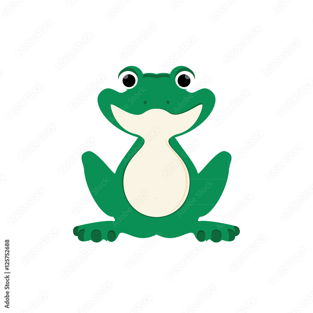 Green frog vector Green frog vector
