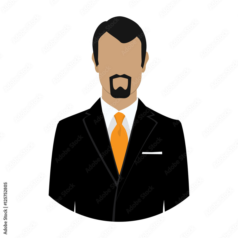 Businessman avatar vector