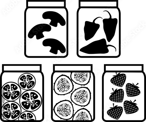 Preserved vegetables and fruits
