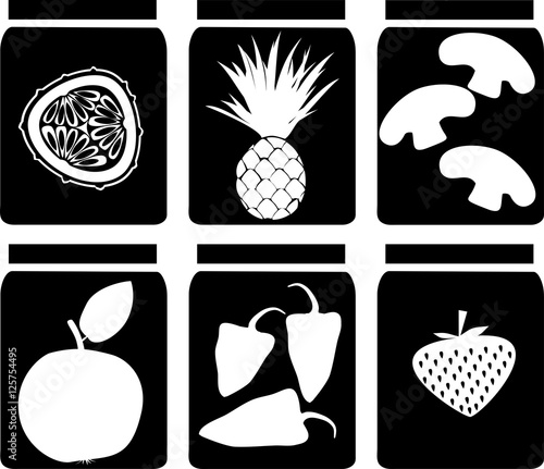 Preserved vegetables and fruits
