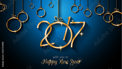 2017 Happy New Year Background for your Seasonal Flyers