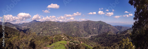 foto panoramica dei monti peloritani - valle dell'agrò photo