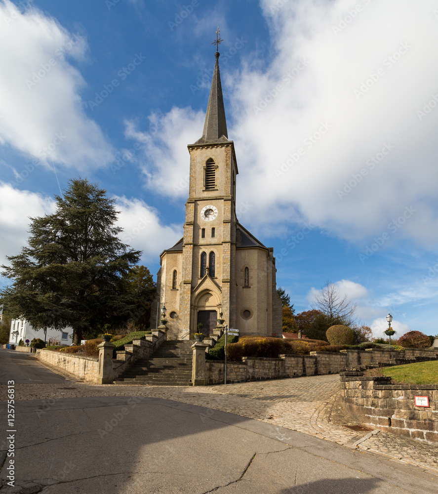 Obraz premium Church and castle in Useldingen