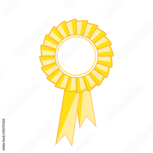 Yellow award ribbon
