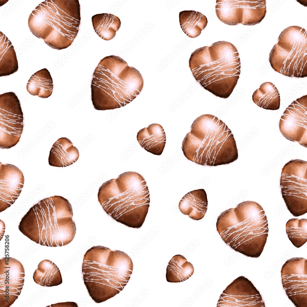 Seamless pattern with hearts. Valentine's Day Seamless pattern with hearts. Valentine's Day