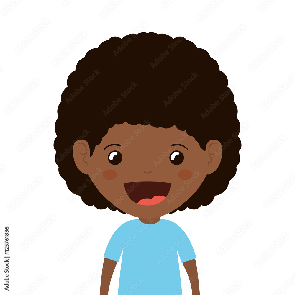 cartoon boy smiling and wearing casual clothes icon over white background. happy kid. vector illustration cartoon boy smiling and wearing casual clothes icon over white background. happy kid. vector illustration
