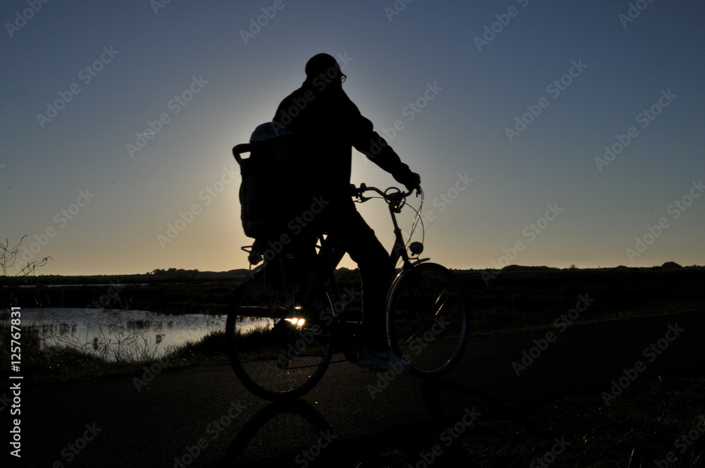 Obraz premium l'île de Ré à vélo